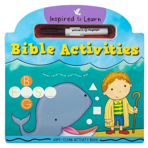 Kid's Book - Bible Activities Wipe-Clean Activity Book (Inspired To Learn)(Board Book)