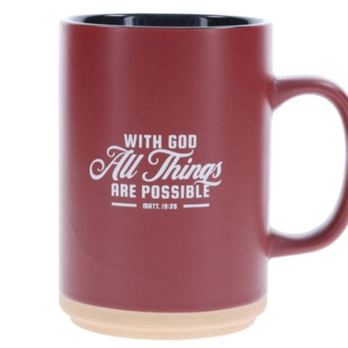 Ceramic Mug -With God All Things Are Possible