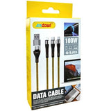 Adowl 3 in 1 USB Charging Cable 3A