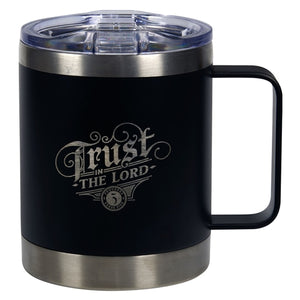 Stainless Steel Camp Style Mug - Trust in the Lord