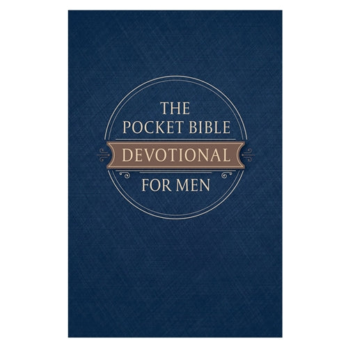 Pocket Bible Devotional For Men Navy (Paperback)