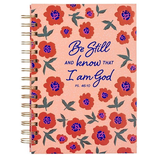 Hardcover Wirebound Journal Be Still And Know That I Am God Psalms 46vs10