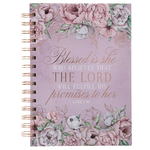 Hardcover Wirebound Journal - Blessed Is She (Large)