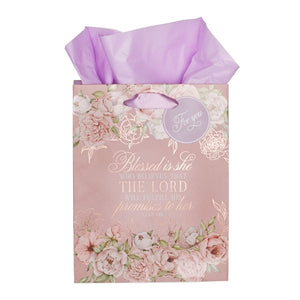 Gift Bag - Blessed Is She Medium Gift Bag with Gift Tag