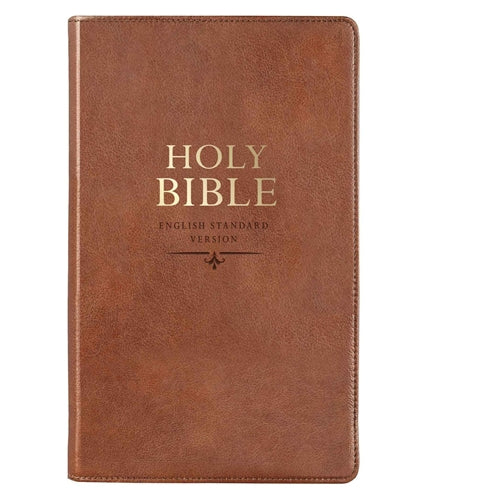 ESV Tan Brown Faux Leather Standard Bible