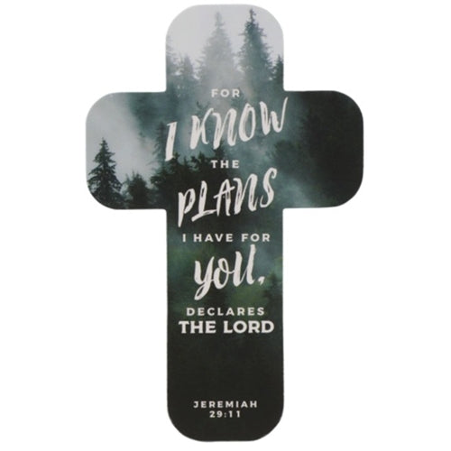 Cross Bookmark Set Of 6 -For I Know the Plans I Have for You Jeremiah 29vs11