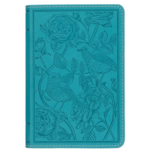 Bible -KJV Teal Faux Leather Compact Bible with Zip