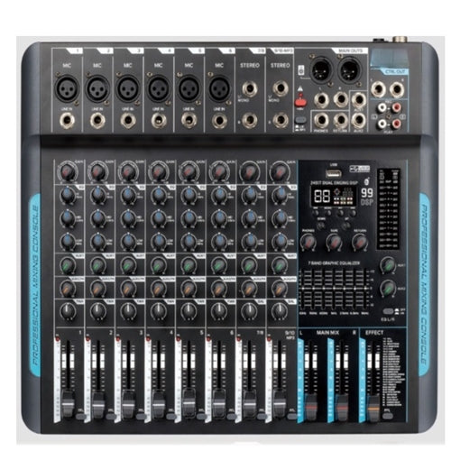 Powerworks 8 channel mixer With Dsp