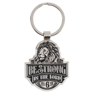 Metal Keyring - Be Strong in the Lord Lion