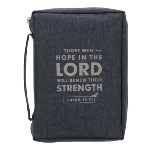 Polyester Bible Bag - Those Who Hope in the Lord Will Renew Their Strength