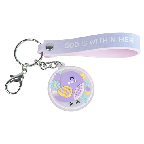 Keyring -God Is Within Her Key Ring - Psalm 46vs5