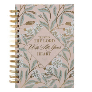 Wirebound Journal - Trust in the Lord with All Your Heart Blush