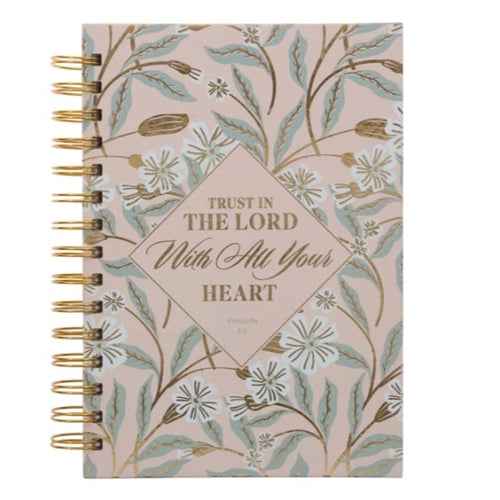 Wirebound Journal - Trust in the Lord with All Your Heart Blush
