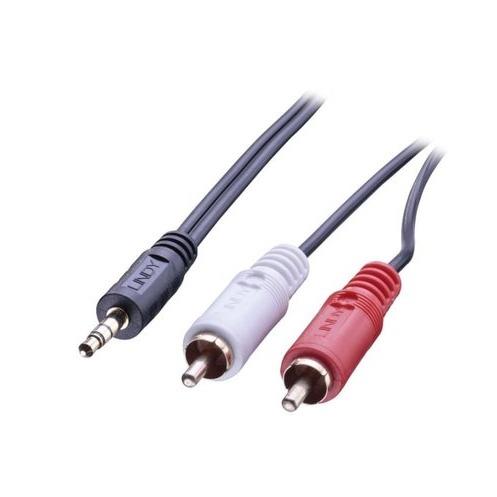 Cable -3.5MM  male Stereo To 2X RCA Male Jack Plug  Cable 3M  (35682)