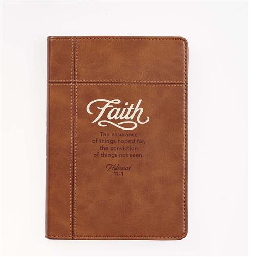 Faux Leather Journal -Faith Hebrews
