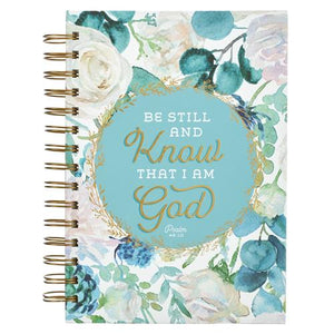 Hardcover Wirebound Journal -Be Still And Know That I Am God Psalm