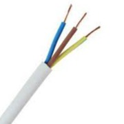 3-Core Flex PVC Mains Cable 1.5mm (White)