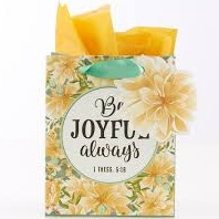 Gift Bag - Be Joyful Always 1 Thessalonians 5v16 (Extra Small)
