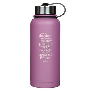 Stainless Steel Bottle -I Know The Plans Jeremiah 2911
