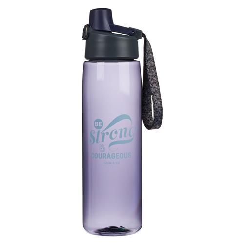 Plastic Water Bottle -Be Strong and Courageous