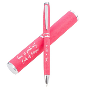 Pen In Tube - Love Is Patient, Love Is Kind (Pink)