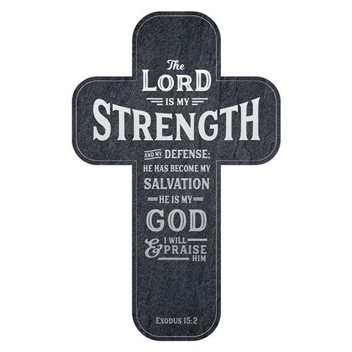 Cross Bookmark -The Lord Is My Strength  Pack Of 6