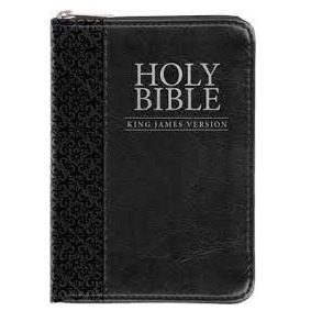 KJV Mini Pocket Bible with zipper (Black)