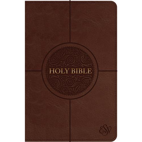 Bible -ESV Standard Thumb Indexed With Zip Brown (Imitation Leather)