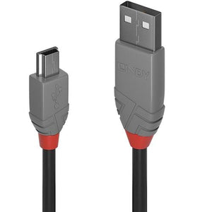 Lindy USB2.0 AM To Mini BM Cable 3m