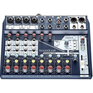 Soundcraft Notepad 12 CH Mixer W/USB+Effects