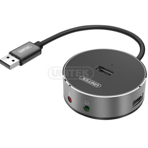 Unitek USB 2.0  3-Port Hub + Stereo Audio Port