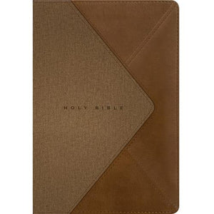 Bible  -NLT Filament Thinline Reference Bible, Lp, Stone & Camel With Zip