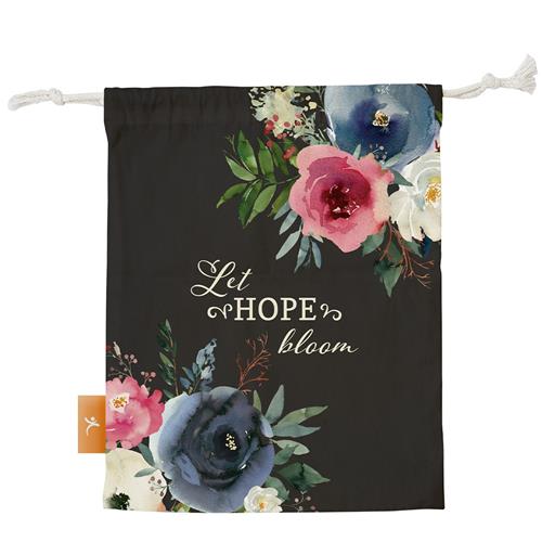 Small Drawstring Bag -Let Hope Bloom