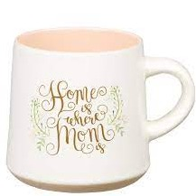 Ceramic Mug - Home Is Where Mum Is (Clay Dipped Base)