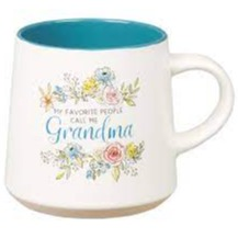 Ceramic Mug - Grandma Coffee Mug with Clay Dipped Base