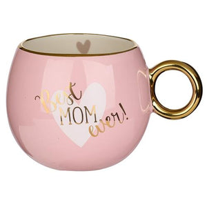 Ceramic Mug -Best Mom Ever! Pink