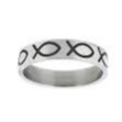 Ring - Stainless Steel, Ichthus Fish (Size 6)