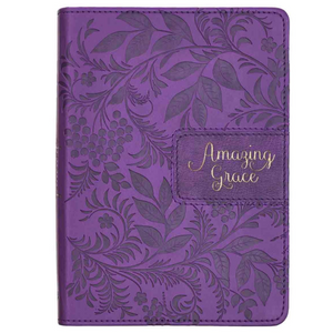 Handy-Sized Journal -Amazing Grace Purple