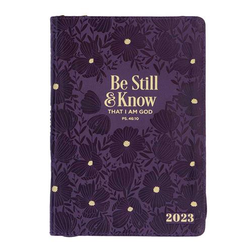 Executive Planner 2023 Be Still and Know Purple