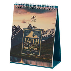 Desktop Calendar 2023 -Faith Can Move Mountains Landscape