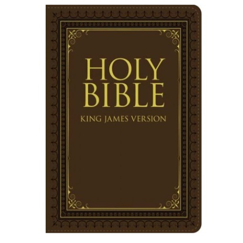 KJV Thinline Large Print Indexed Bible (Brown)