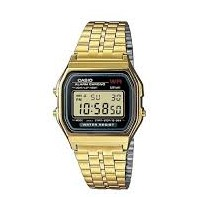 Casio Unisex Retro Digital Gold Band Watch