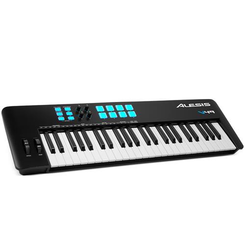 Keyboard -49 Key USB/MIDI Controller with Drum Pads V49