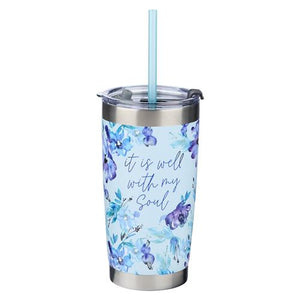 Stainless Steel Mug With Straw -It is well
