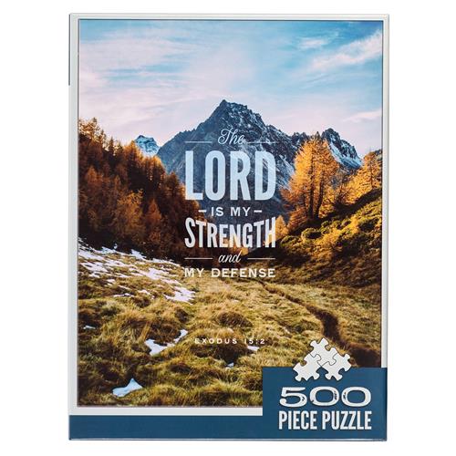 Cardboard Puzzle -The Lord Is My Strength 500 Pieces