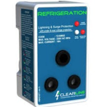 Clearline Fridge Surge Protector - 16A over/under Voltage Protect 5min Delay