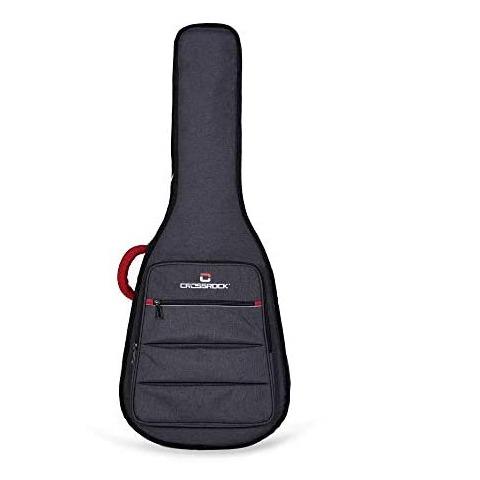 Guitar Bag -Crossrock Acoustic Guitar Dark Grey Padded Bag