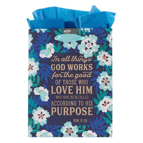 Gift Bag With Card -In All Things God Works For Good