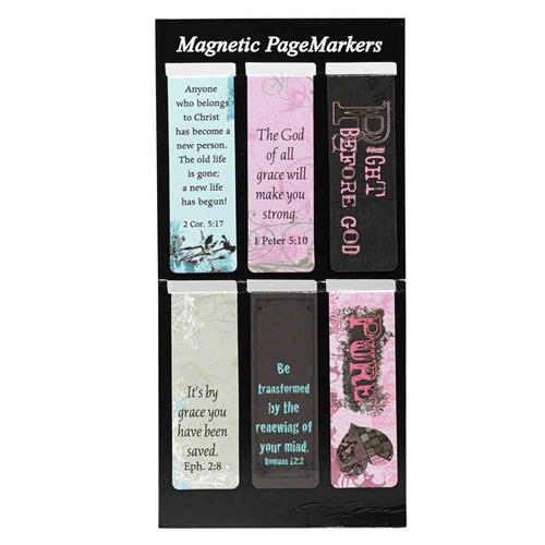 Magnetic Pagemarkers -Grace Set Of 6