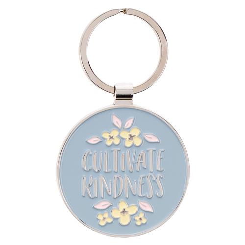 Metal Keyring in Tin -Cultivate Kindness